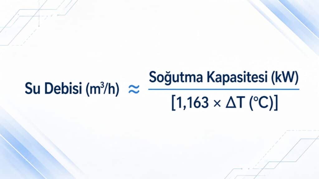 chiller su debisi hesaplama formülü