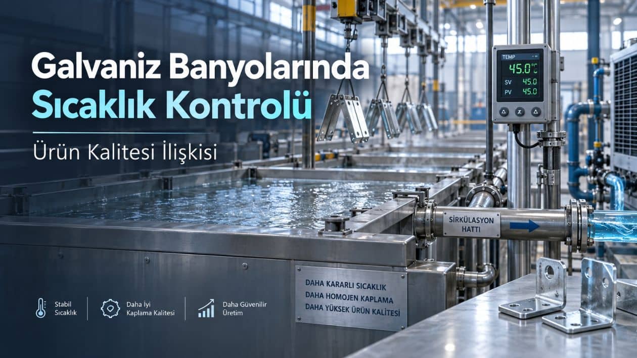 galvaniz banyolarında sıcaklık kontrolü ve ürün kalitesi